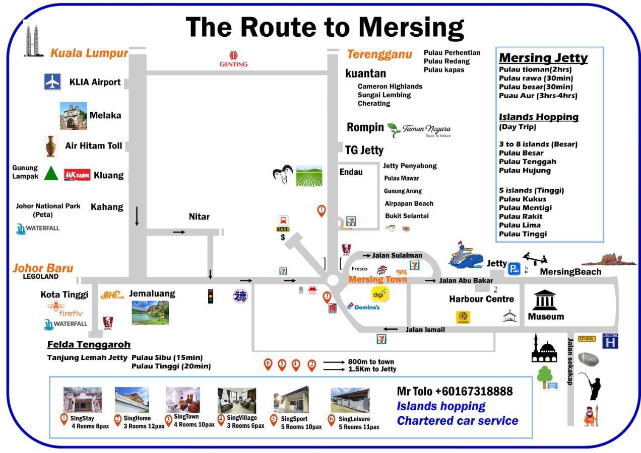 Singhome Holiday House Mersing Exterior foto